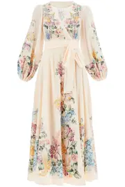 [ZIMMERMANN] ZIMMERMANN halliday midi wrap dress with pockets 0 Pink