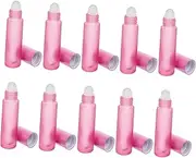 OHPHCALL 10 Pack 10ml Refillable Perfume Bottles Roll on Perfume Atomizers Essential Oil Storage Glass Sub Bottles