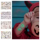 Able Halloween Glow-in-the-dark Cartoon Tattoos Perfect For Parties And