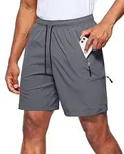 [Viodia] Men's Hiking Cargo Shorts Stretch Quick Dry Lightweight Shorts for Men Fishing Athletic Shorts with Pockets