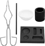 Crucible Kit Graphite DIY Smelting Tools Forge Kit Sand Casting Kit Heat Resistant Crucibles for Melting Metal Silver Gold Copper Ingot