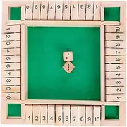 Close The Box Game,Classic Tabletop Math Game - Addition Training, Decision-Making Skills, 2-4 Players, for Kids, Fun Family Classroom Home Party Activities
