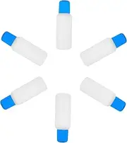 CHILDWEET 6Pcs Refillable Sponge Applicator Bottles Lightweight Liquid Bottles for Easy Application Portable Empty Sponge Head Containers for Travel and Medication