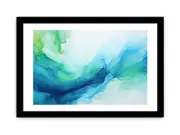 Blue And Green Abstract Framed Art Framed print Art Poster
