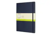 Moleskine Classic Notebook Extra Large - Sapphire Blue, Plain, Soft Cover