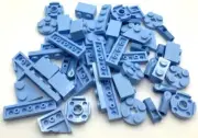 Lego New Balk Assorted Medium Blue Plates Blocks Round Parts Pieces