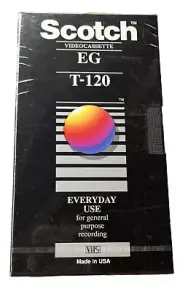 Scotch Video Cassette EG T-120 VHS Tape 1991 - NEW, SEALED