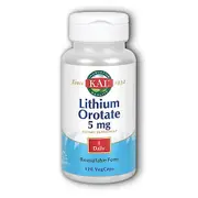 Kal Lithium Orotate, 120 Veg Caps (Pack of 6)