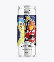 Rippl Disney Joy and Anger Canned Sparkling Mineral Water, 330 ml, 24 Pack