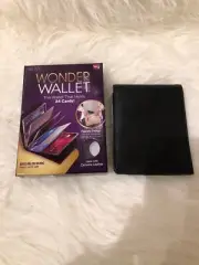 Wonder Wallet Amazing Slim Thin Wonder RFID Wallets As Seen on TV -Black Leather