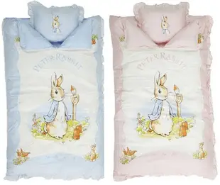 奇哥 粉彩比得兔嬰兒兩用睡袋+小枕 粉紅色粉藍色彼得兔Peter Rabbit 嬰兒被