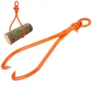 VEVOR Log Skidding Tongs, 81.3cm 2 Claw Log Lifting Tongs, Heavy Duty Steel Lumber Skidding Tongs, 700 kg Loading Capacity, Log Lifting, Handling, Dra