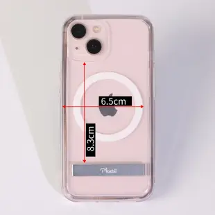 Moxbii 極空戰甲六代 (For iPhone 13)  磁吸+支架 追劇神器 二合一  支架殼 不變黃 透明