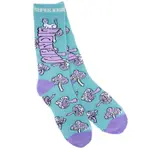 RIPNDIP 中指貓 RND9628 SUPER PSYCHEDELIC SOCKS 中筒襪 / 小腿襪 (紫配綠)