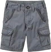 [Carter's] Little Boys' Canvas Cargo Shorts, Grey, 9 Months