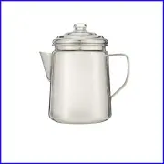 Effortless Manual Brewing with 12-Cup Stainless Steel Percolator for Campers