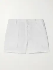 [Nili Lotan] Nili Lotan - Utility Cotton-blend Shorts - White - US2 US 2 White