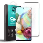 ZUSLAB Galaxy A71 Tempered Glass Screen Protector Film 9H Hardness for Samsung - Black
