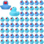 100 Pcs Mini Rubber Ducks 1.57" Rubber Ducks Bulk Baby Shower Party Favors Sq...