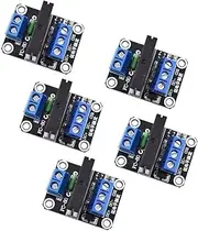 5pcs 5V 12V 24V Solid State Relay 1 Channel 1-Way Relay Module 240V 2A 1CH Low Level Trigger (5V)