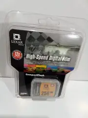 Lexar 256 MB 12x - CompactFlash I Card - (CF256-12-251) New Sealed.