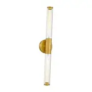 Gold Sconces Wall Lighting, HWH 2-Light Bathroom Light Fixtures Over Mirror