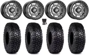 Sedona Rift 15x6 Wheels Grey 30" Intersect Tires Polaris Ranger XP 9/1K