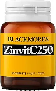 Blackmores ZinvitC250 | Supports Immune System Function | 50 Tablets
