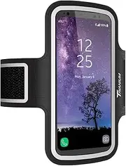 Trianium Armband, Water Resistant Large Cell Phone Armband for iPhone 12 Pro,12 Mini,11 Pro Max/Xs Max/XR/X/8 Plus, Galaxy S20/S10/S10e/S10+/Note 10 and More Workout Band Skin & Key Holder(2nd Gen)