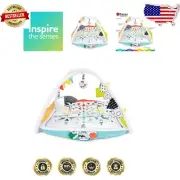 Portable 2-in-1 Baby Play Gym & Tummy Time Mat for Learning Through Play