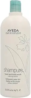 Aveda Shampure Hand & Body Wash | Liquid Hand Soap and Body Wash | with Calming Aroma of Lavender, Ylang Ylang, Petitgrain, 33.8 Fl Oz