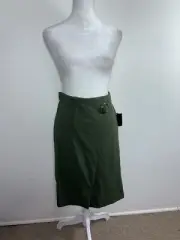 Jenna Womens Green Colored Skirt, Size M