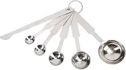 Measuring Spoons Set, 5PCS Kitchen Stainless Steel Measuring Spoons Multi Specification Portable Polished Measuring Tablespoon Kitchen Gadget for Dry or Liquid Ingredients