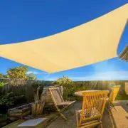 12'x16' Sun Shade Sail Curved Commercial Outdoor Shade Cover 1 2' X 1 6' Beige