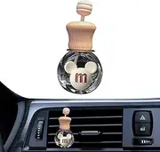 Car Perfume Bottle Pendant | Refillable Car Air Freshener Bottle - Glass Hanging Aromatherapy Oil