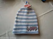 Neff Kendall & Kylie K&K LOVE Beanie womens Juniors blue white hat cap knit^^
