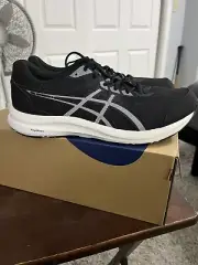 Asics Gel Contend 8 Amplifoam Black Running Shoes Men’s Size 11.5 1011B492-002