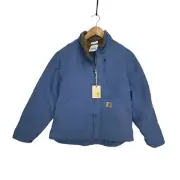 Carhartt Jacket Sherpa Lined Womens Medium WJ022 FHB French Blue NWT