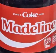 Share a Coke with Madeline 2025 Personalized Gift Coca Cola Bottle 20oz