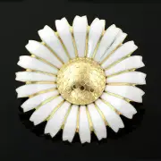 Georg Jensen Gilded Silver DAISY Brooch - 50 mm LIMITED EDITION