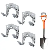 4Pcs Tool Hooks Metal Garage Storage Utility Hooks Hanger Holder Wall Mount Hook