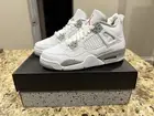 Nike Air Jordan 4 Retro ‘White Oreo’ (GS), Sz 4Y Deadstock