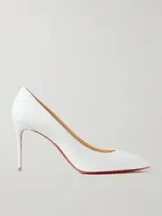 [Christian Louboutin] Christian Louboutin - Kate 85 Leather Pumps - White - IT42 IT 42 White
