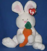 SNACKERS THE BUNNY - TY PLUFFIES - MINT with MINT TAGS