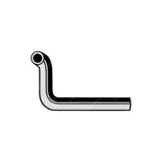 Superspares Upper Radiator Hose 38 x 580mm for Chrysler Valiant VG VJ Charger VH