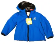 ZeroXposur Boys Size XS (4/5) Blue zip up hooded jacket with faux fur lining NWT