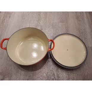 Le Creuset 26cm圓形鑄鐵鍋 櫻桃紅 燉鍋 滷鍋 湯鍋 產地法國