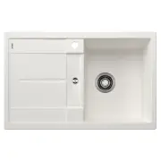 Blanco Single Bowl Right Hand Silgranit White METRA45SRW