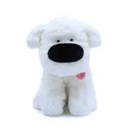 Stuffed Animal Toy Soft Retractable Tongue Cute Expression Plush Big Nosed Dog Toy Kids Companion