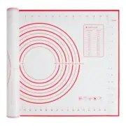 Large Silicone Baking Mat Pastry Dough Rolling Mat with Measurement, 24x16 Inch